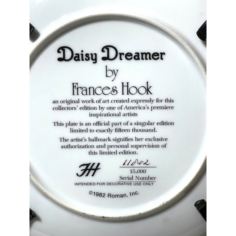 Framed Collector Plate by Frances Hook - Daisy Dreamer - Picture 9 of 12